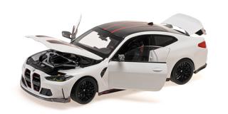 BMW M4 CSL – 2022 – WHITE Minichamps 1:18 Metallmodell mit zu öffnenden Türen und Haube(n)